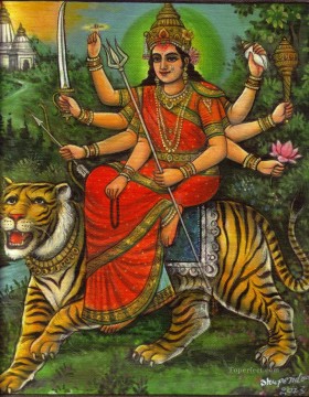 indio Painting - Durga Ma Devi Diosa Hindú India